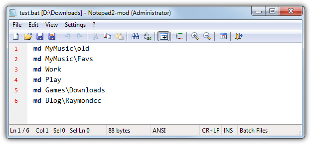 batch file to create an excel file