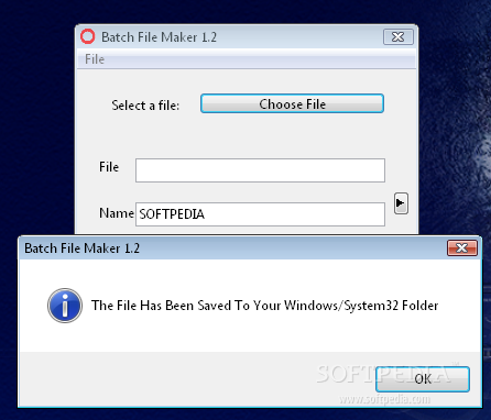 batch file to create an excel file